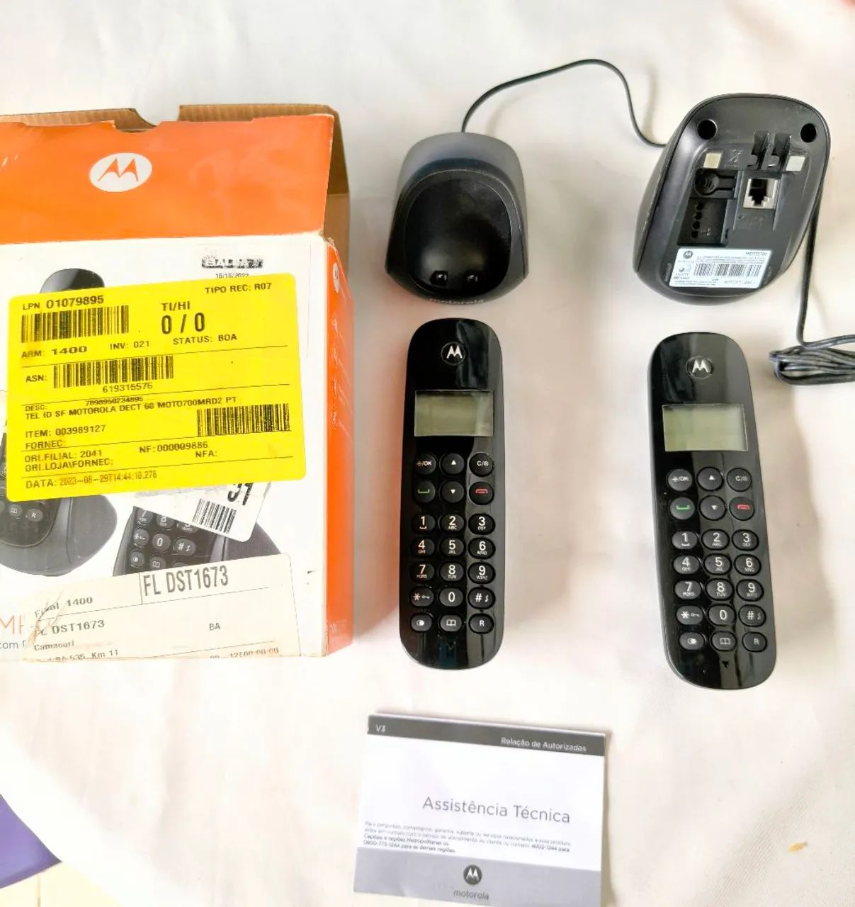 Telefone sem fio Motorola com ramal  - Foto 2