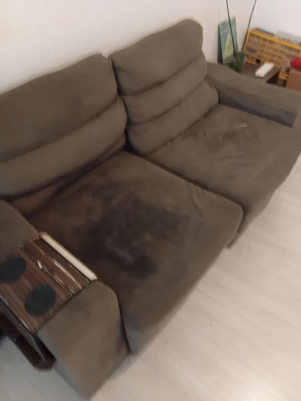 Sofá 2 pessoas retrátil cinza - Foto 2