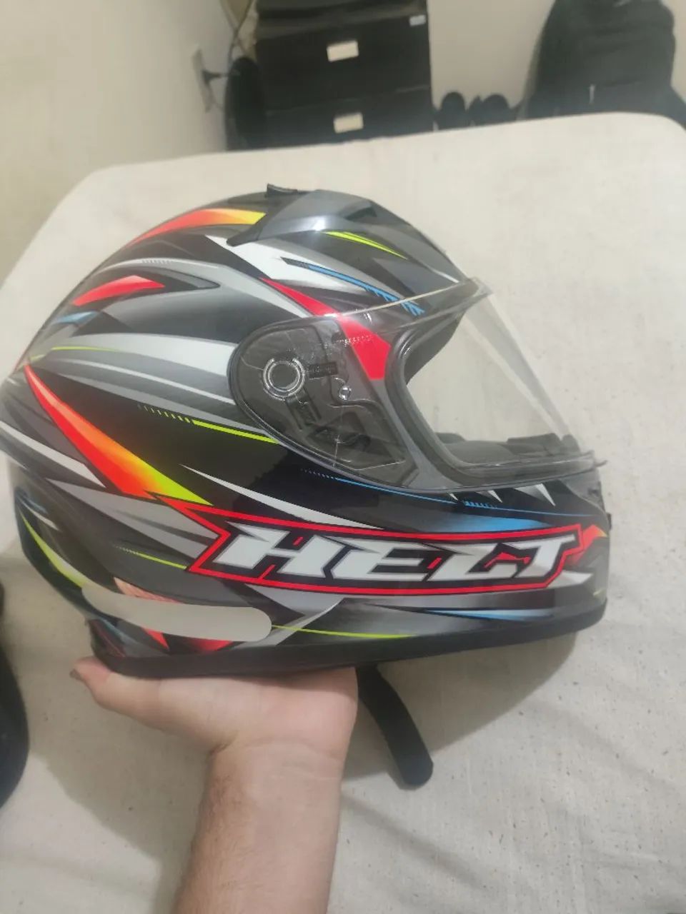 Vendo capacete Helt Polo Spike tamanho 58m - Foto 4