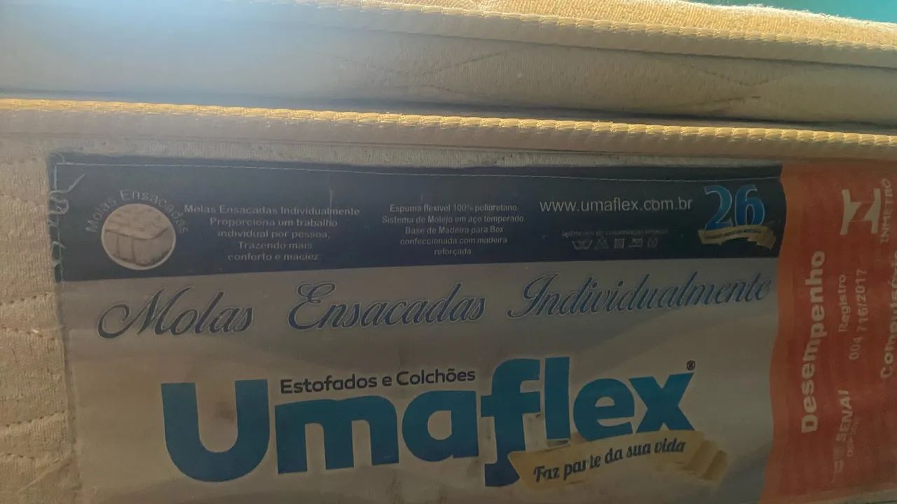 Colchão Queen molas ensacadas Umaflex - Foto 2