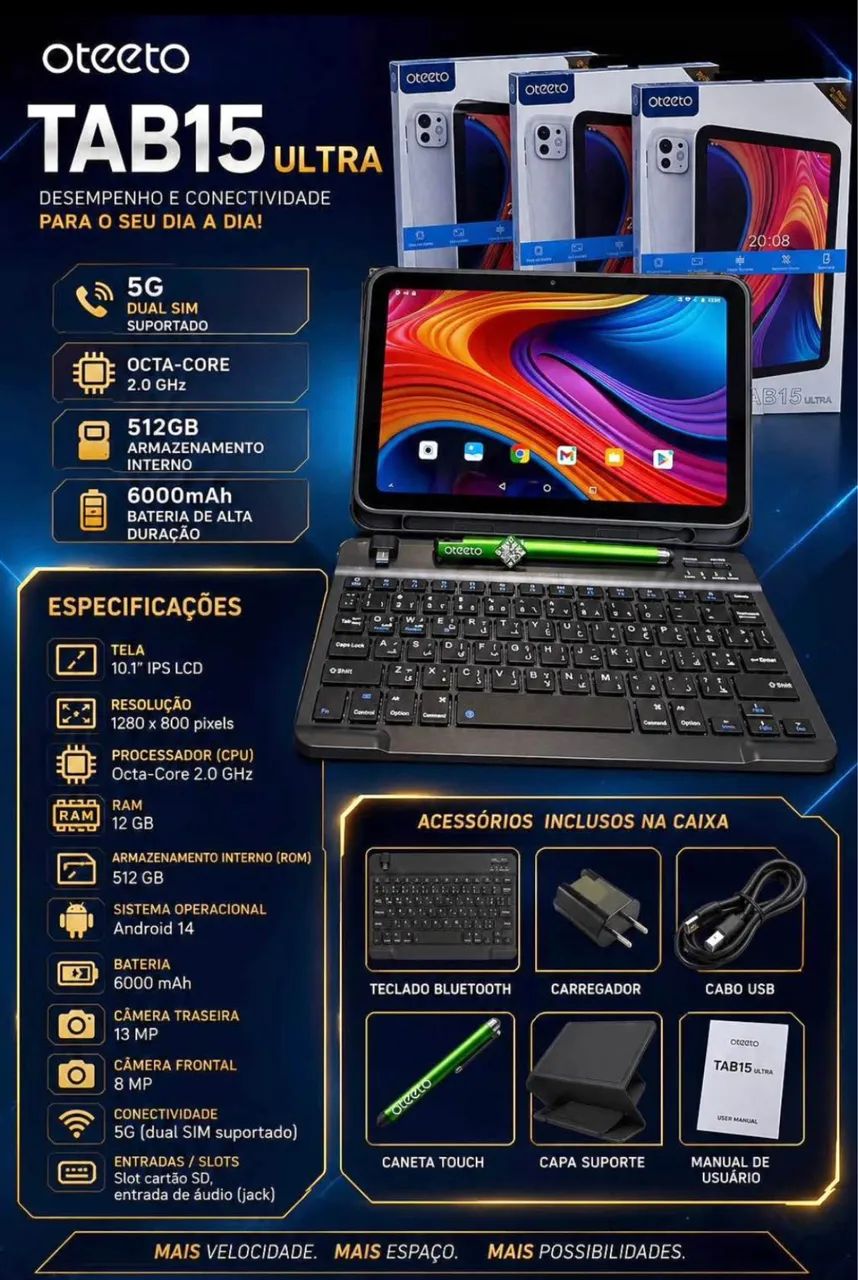 Tablet TAB15 Ultra 10,1 Polegadas - Foto 4