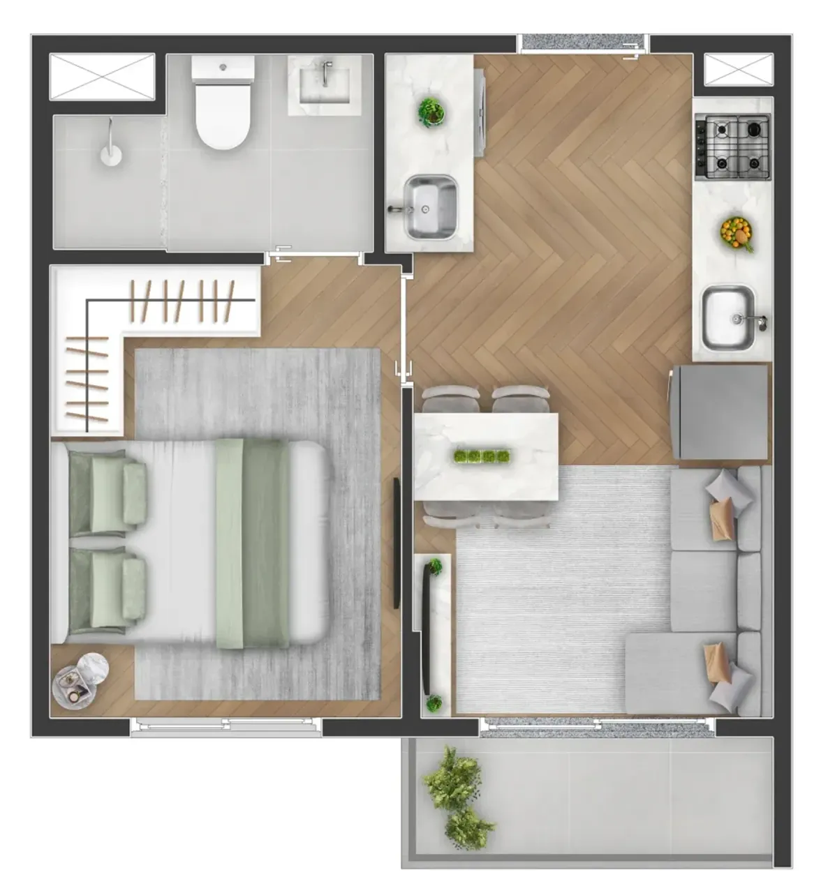 PLANTA 24m²