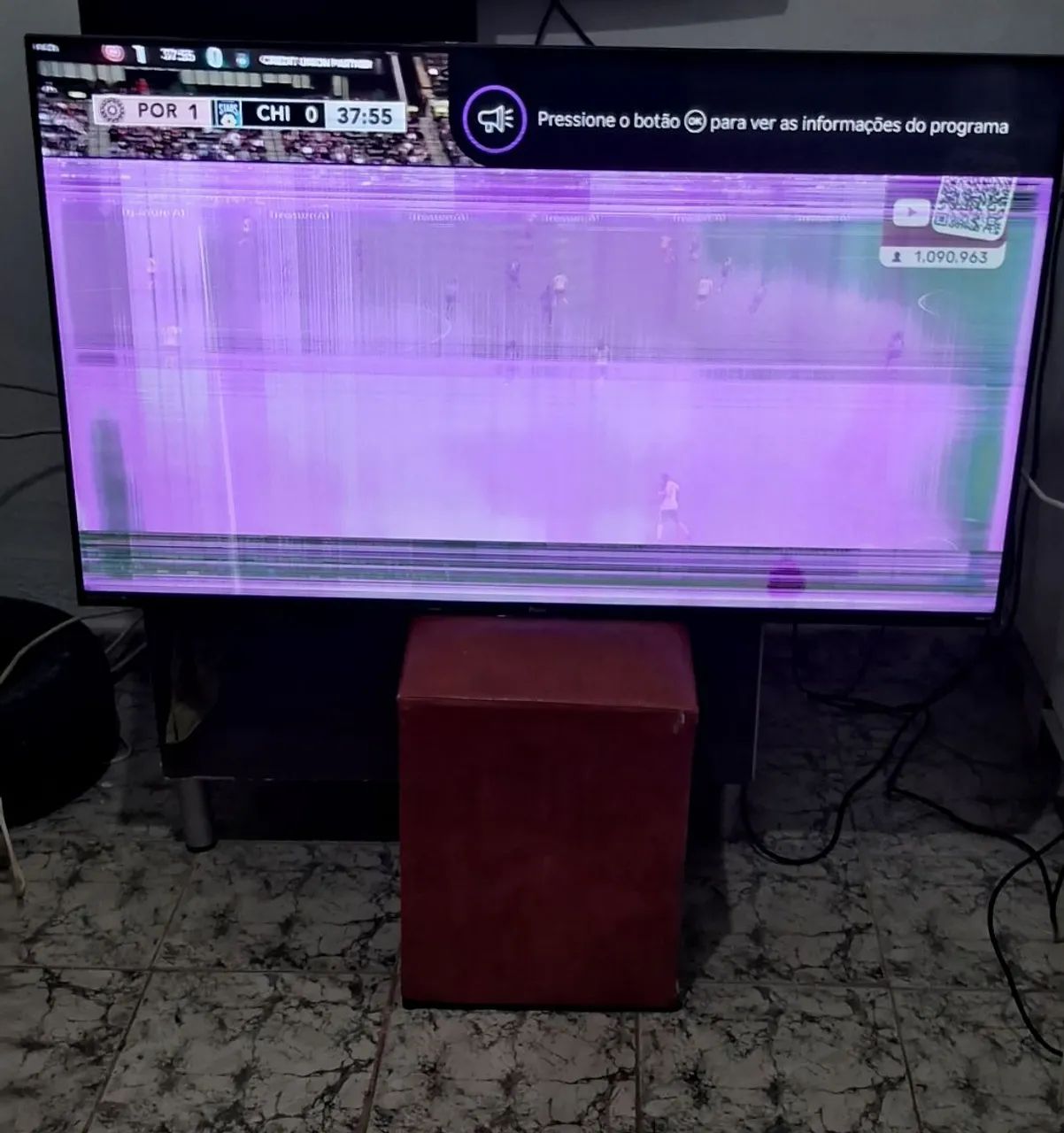 Smart Tv Philco Roku 50 Polegadas 4K Com Linhas Funcionando R$350 Entrego 
