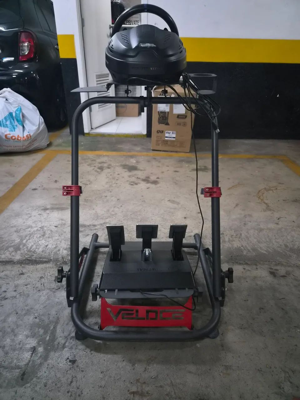  Cockpit com Volante Thrustmaster T300 - Foto 4