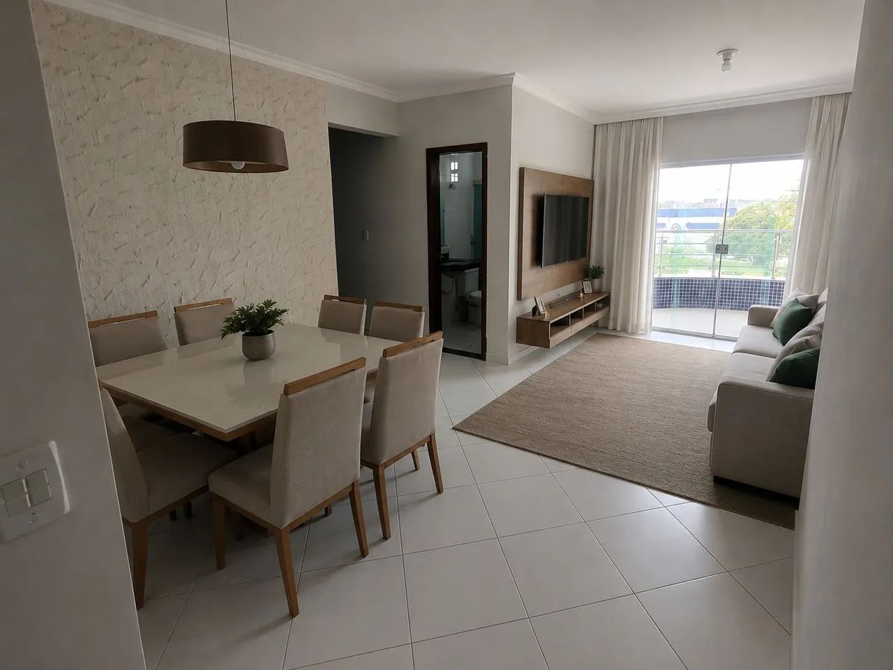 LINDO APARTAMENTO COM VARANDA EM CONDOMÍNIO NA CIDADE NOVA!