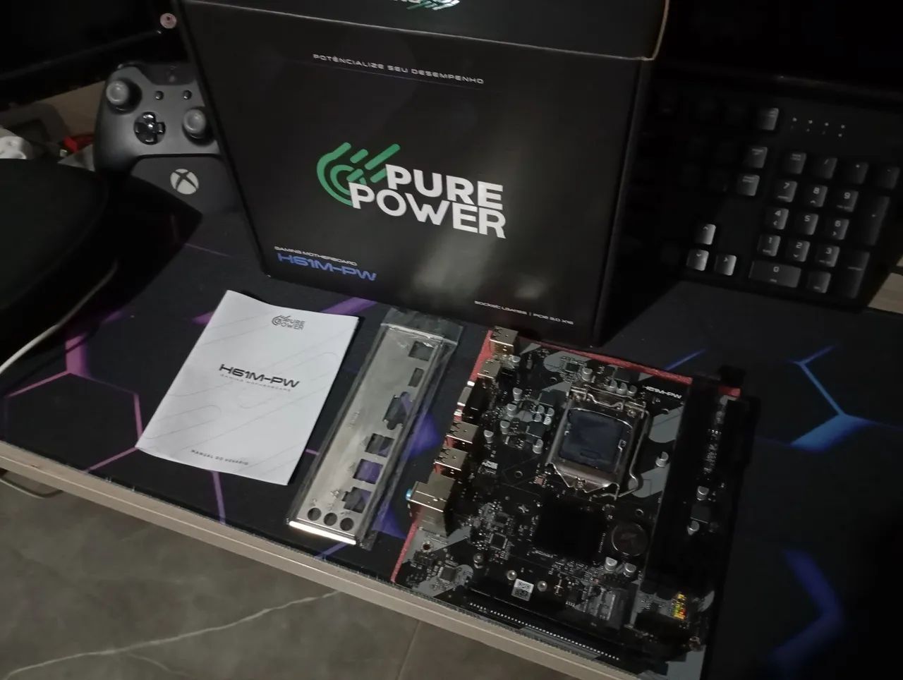 Placa mãe LGA 1155 completa e 2 semanas de uso 