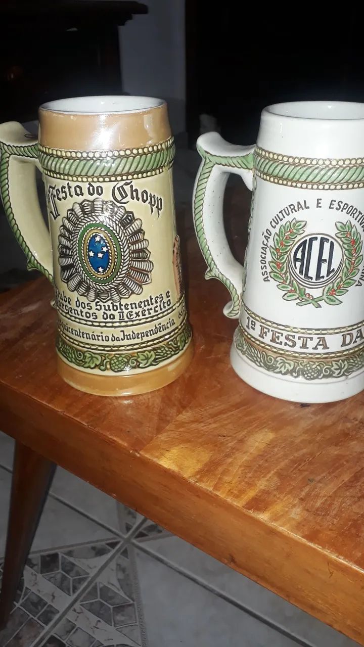 2 caneca ceramart antiga 