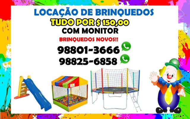 Aluguel de brinquedos e climatizadores!