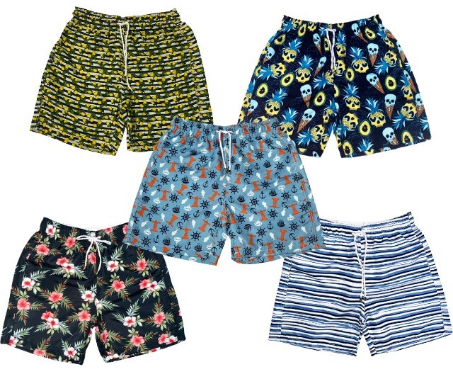 Short tectel homem 3 bolsos estampado - dia dos pais - Foto 3