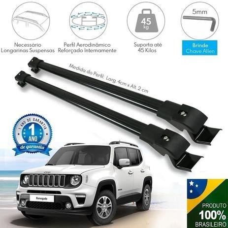 Travessas de Teto P/ Todos os Carros - T-cross / Hr-v / Sw4 / Renegade / Captur / Tracker - Foto 3