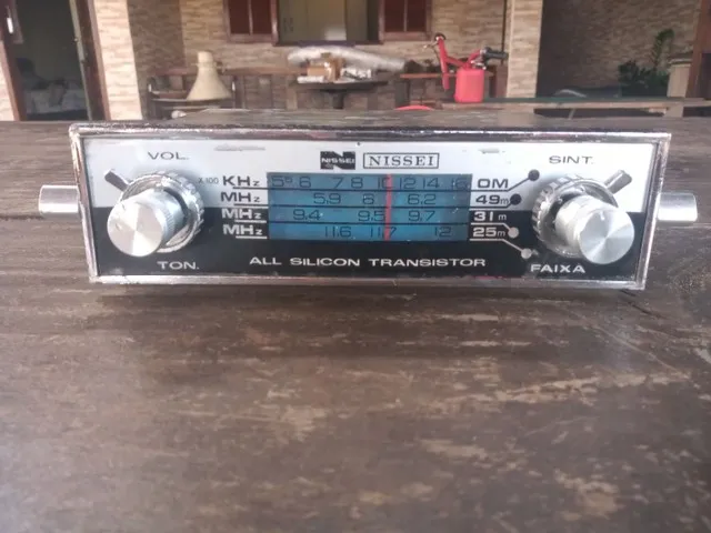 Rádio am Fusca antigo