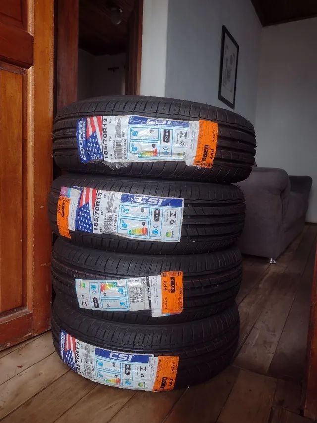 Pneus 185/70 R13 Novos - Foto 4