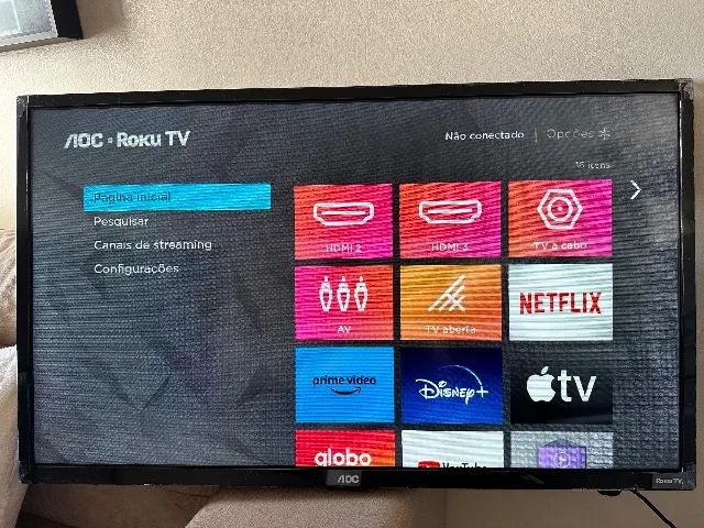 Smart TV LED 32 HD Roku WiFi HDMI 32S5135/78G - AOC - Info Store