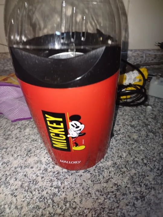 Pipoqueira Mickey Mouse 1200w Vermelha Mallory 220v - Foto 2