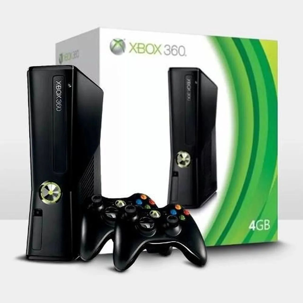 Xbox 360 Completo, 2 Controles, 4 Jogos em mídia física e mais de 30 no Hd De 250gb.