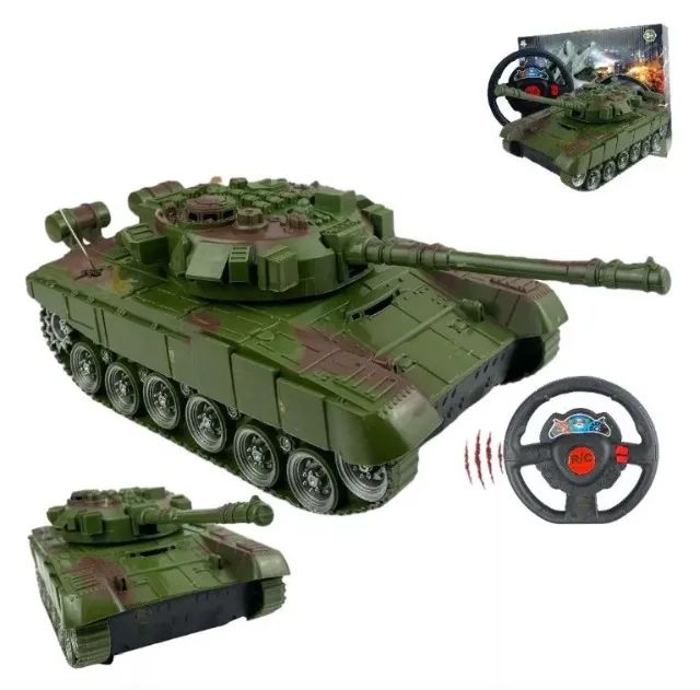 tanque guerra controle remoto a pilha tk-ab3623 20x10cm - Foto 2