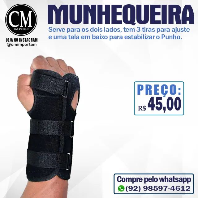 Munhequeira com Tala Estabilizadora (3 feixes)