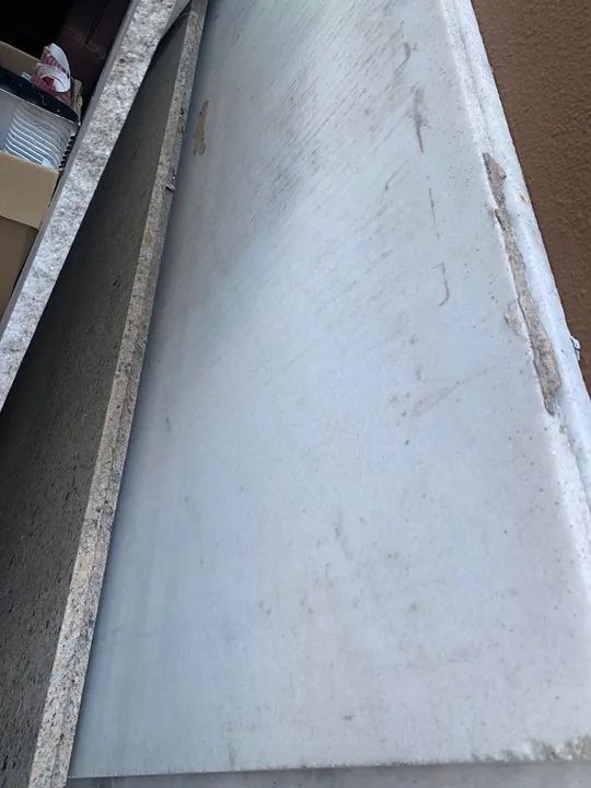 Bancada com pia - 2 folhas de mármore 2x1 - Foto 3