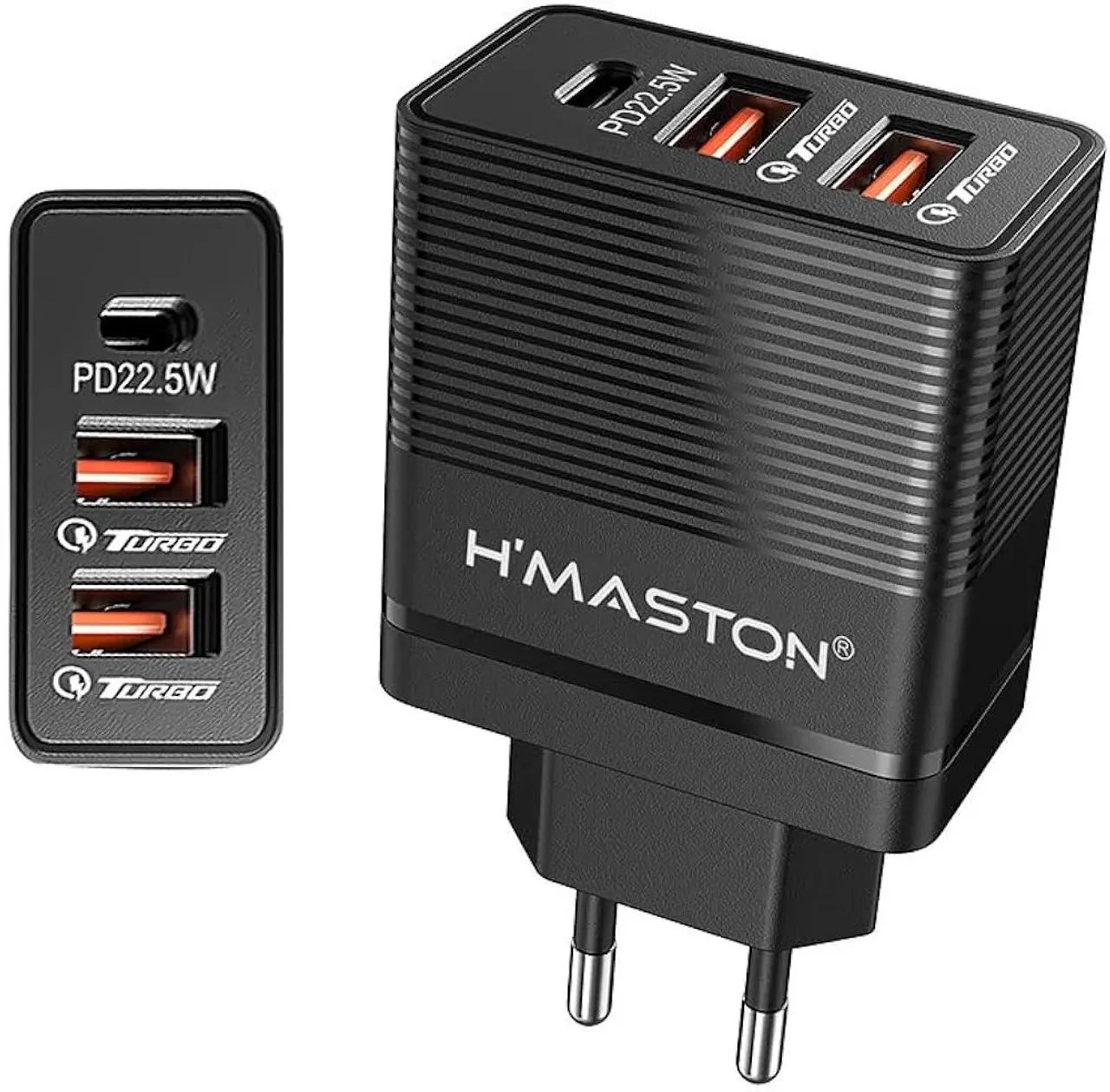 Carregador de Celular 3 Portas H'maston 67W Turbo