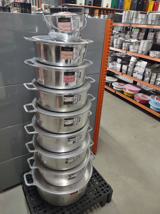 Caçarola alumínio fundido, caçarola e caldeirão alumínio, panelas, caldeirão  - Foto 2