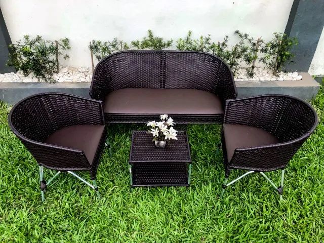 Conjunto de sofá em fibra sintética!!!