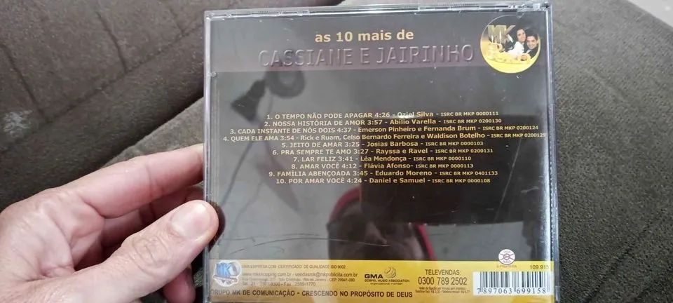 CD AS 10 Mais de Cassiane e Jairinho Mk Cd ouro - Foto 2