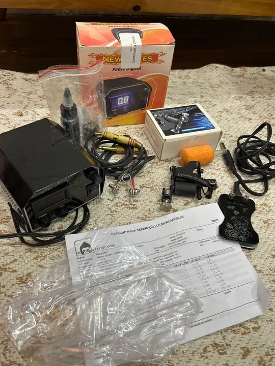 Kit para tatuagem máquina Lauro Paolini traço - Foto 4