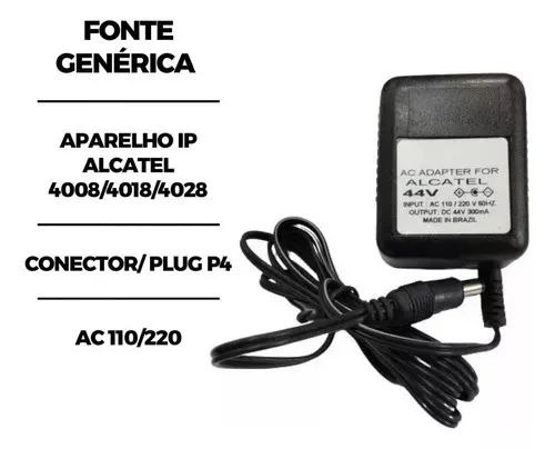 Fonte Genérica Para Ap. Ip Alcatel-lucent 4008/4018/4028