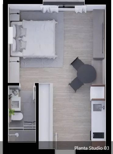 Eixo 795: Studio Moderno à Venda - Cristo Rei, 32,70m² - Foto 2