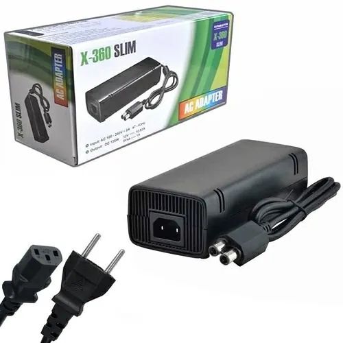 Fonte Xbox 360 Slim 2 pinos alimentação Bivolts 110/220 Volts - Foto 2
