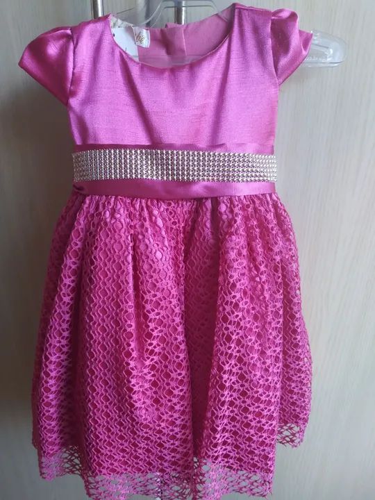 Vestido Infantil Rosa. De 12 a 24meses  - Foto 2
