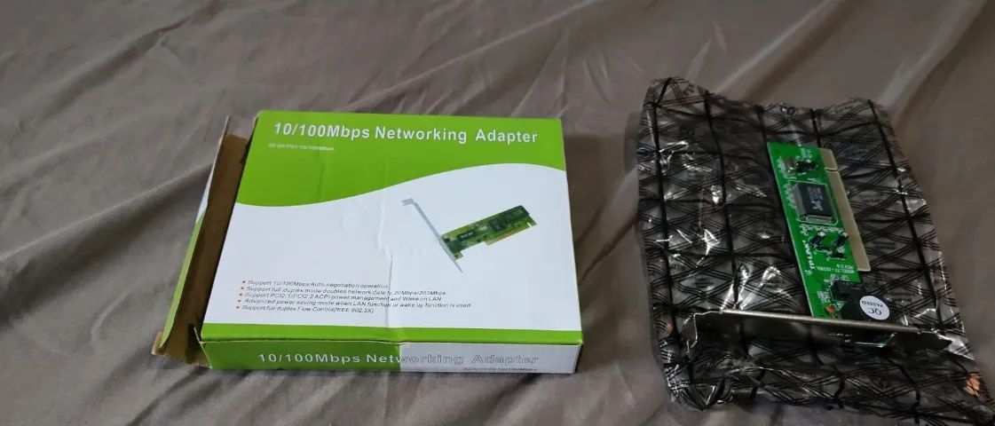 Placa De Rede Pci 10/100 Rj45 Lan Card
