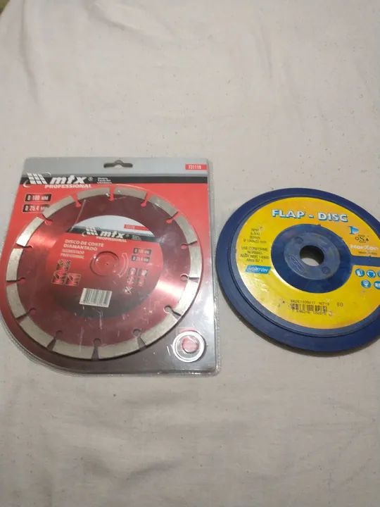 Disco de corte + disco de lixa