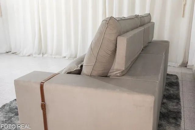 Sofá Retrátil Reclinável Luana 2.50m Molas Ensacadas Imperdível rf6 - Foto 4