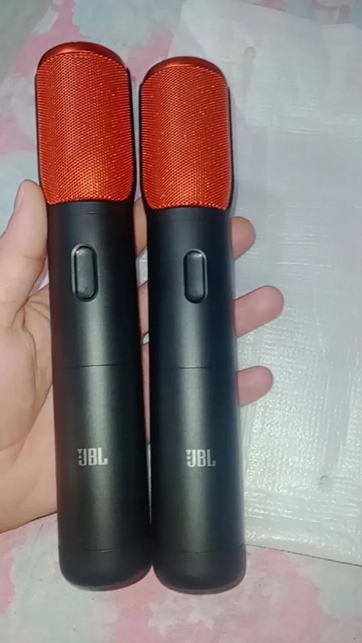 Par de microfones sem fio da JBL / para partybox Encore