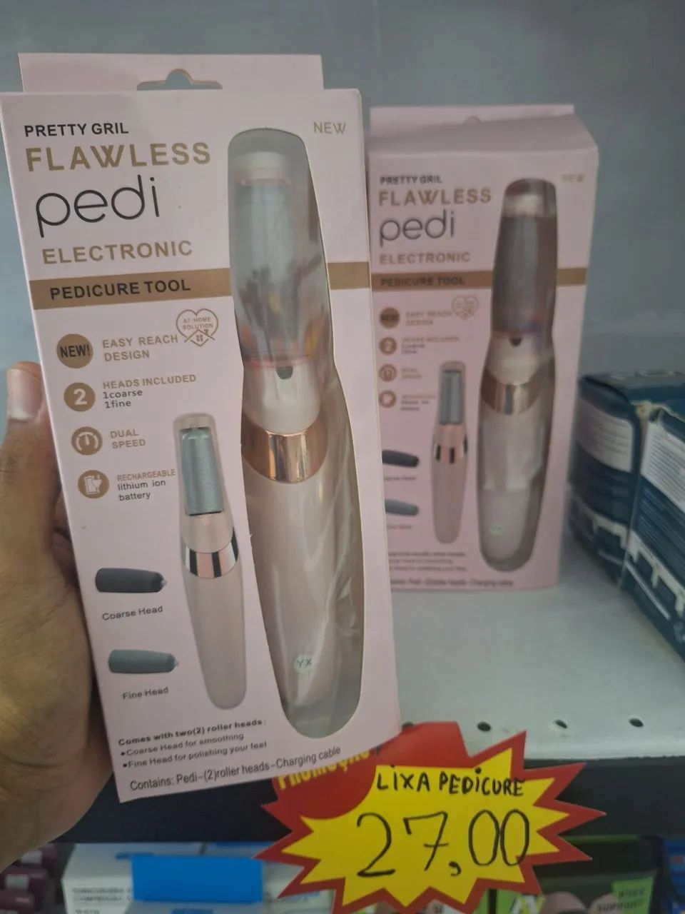 Lixa para Pé Elétrica Flawless Pedi - Nova