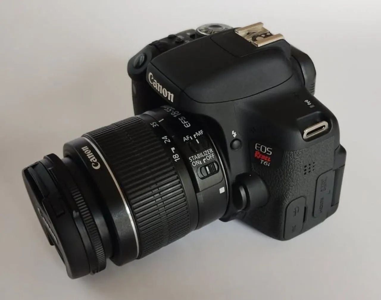 Câmera Canon EOS Rebel T6i Completa Wi-Fi 24mp Tela Articulada  - Foto 2