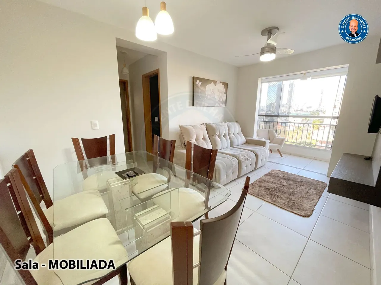 Apartamento MOBILIADO para alugar c/ 2Q sendo 1 suíte no Jardim Atlântico - Goiânia - GO