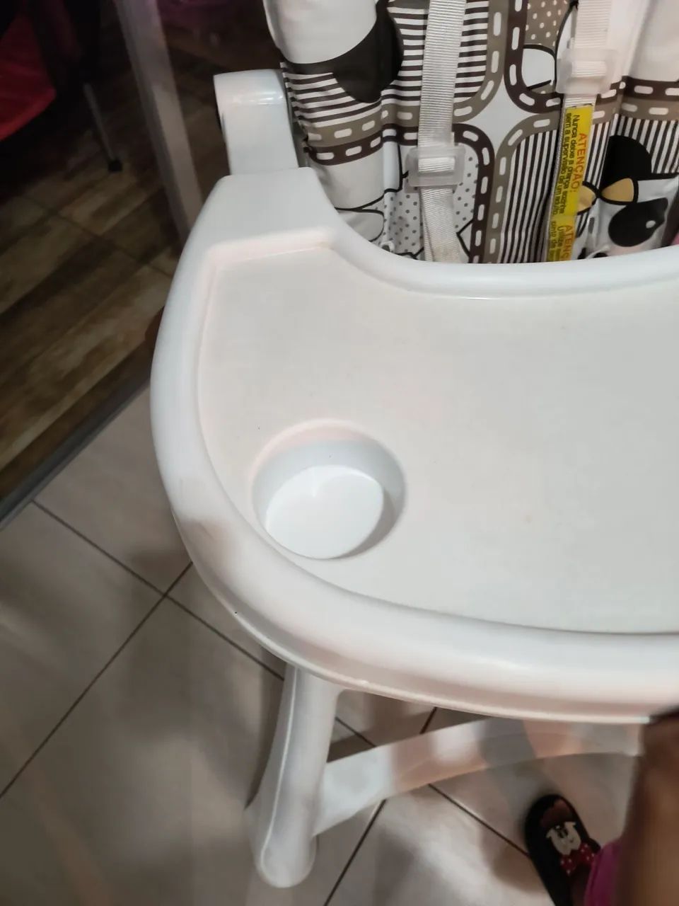 Cadeirão Galzerano Branco - Bandeja Removível - Foto 5