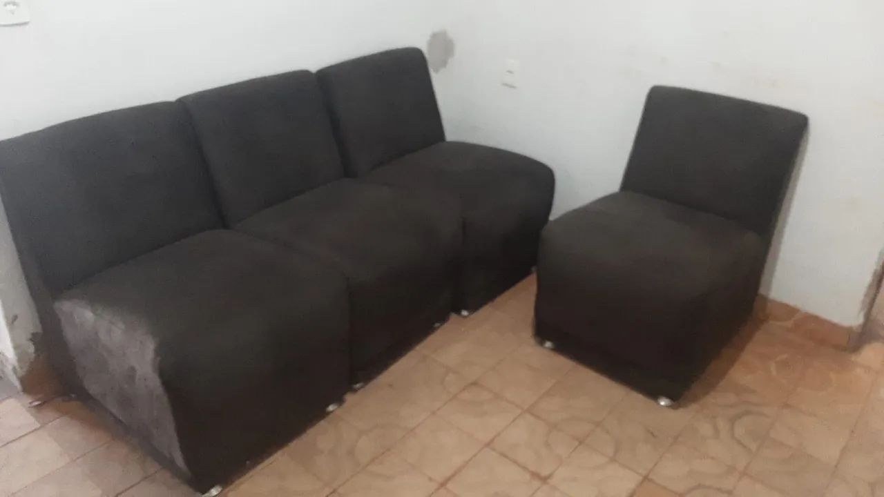 Conjunto de Sofás 3 Lugares - Ótimo estado! - Foto 3
