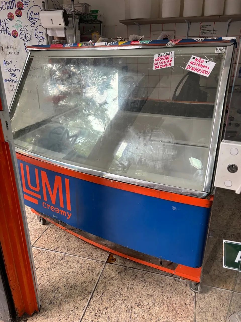 Vitrine Gelato/sorvete 