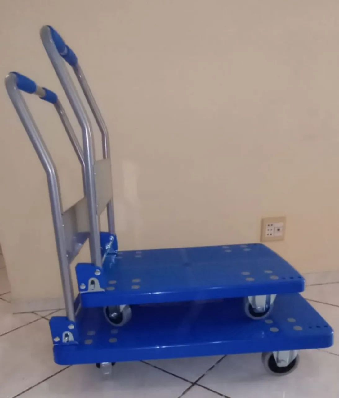 Carrinho Plataforma, Alça Dobrável (150 e 300 kg), Carrinho de carga  - Foto 4