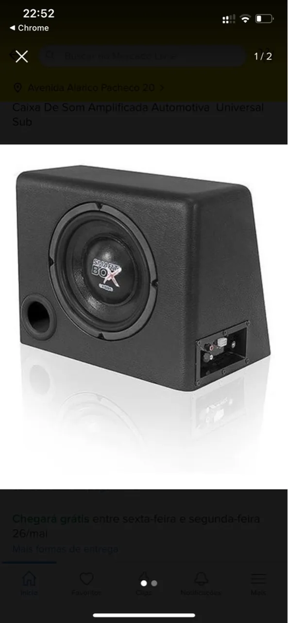 Subwoofer amplificado (aceito cartão)