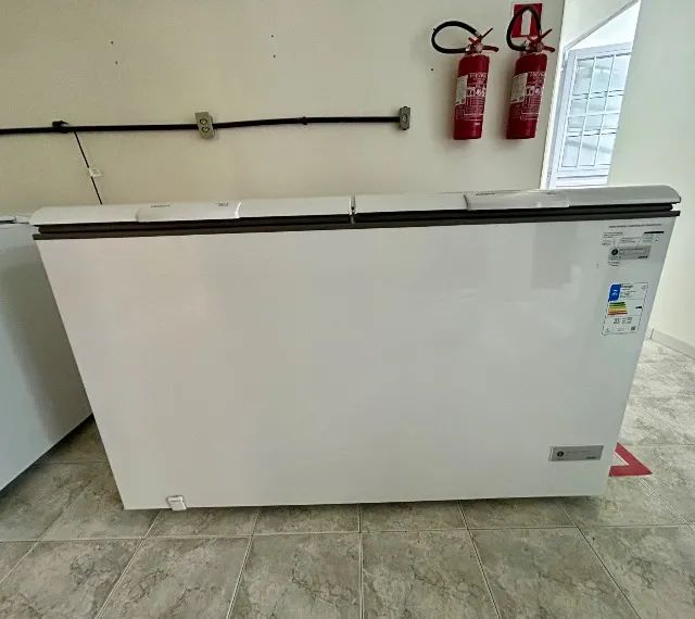 Praticamente novo: Freezer Horizontal Consul CHB53 2 Portas 534 Litros, Branco. Ótimo!