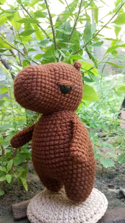 Boneco de crochê amigurumi - Capivara - Foto 4