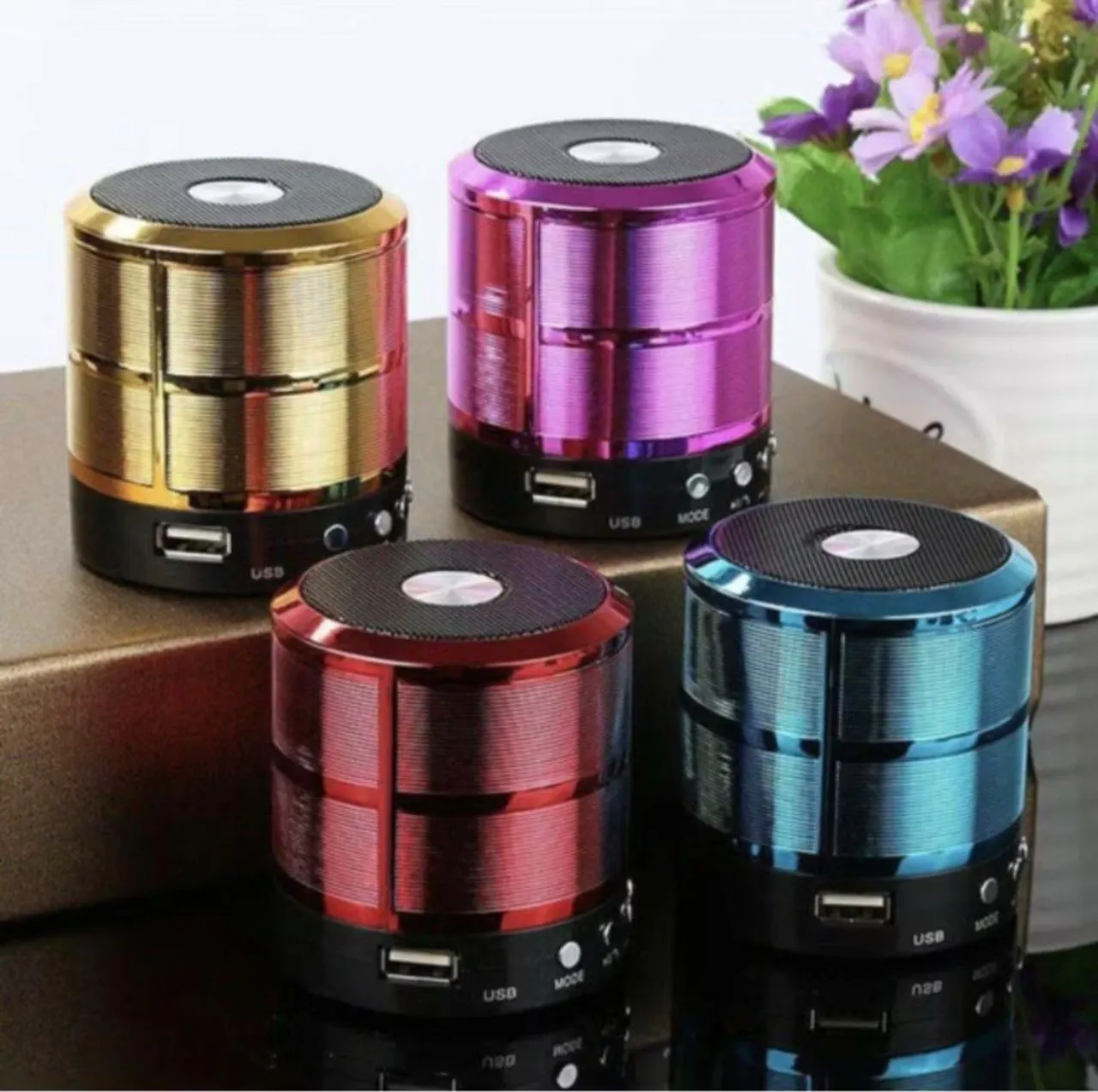 Mini Caixas de Som Bluetooth Coloridas - Som Portátil e Moderno