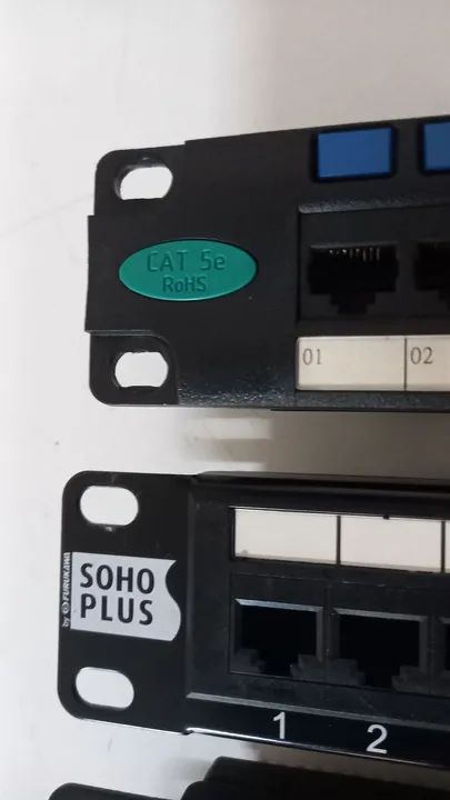 Patch Panel 24 portas sohoplus lote - Foto 3