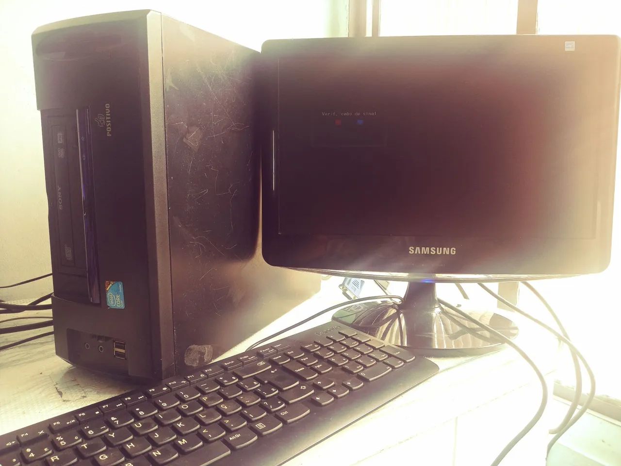 Computador positivo com monitor teclado e mouse. - Foto 2