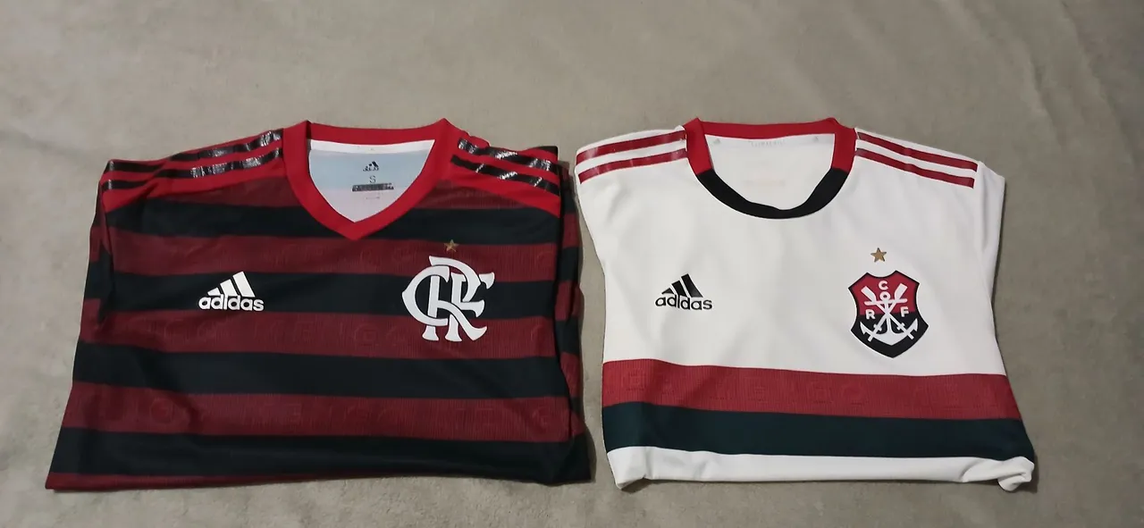 Camisas Authentic Flamengo 1 e 2 tamanho P