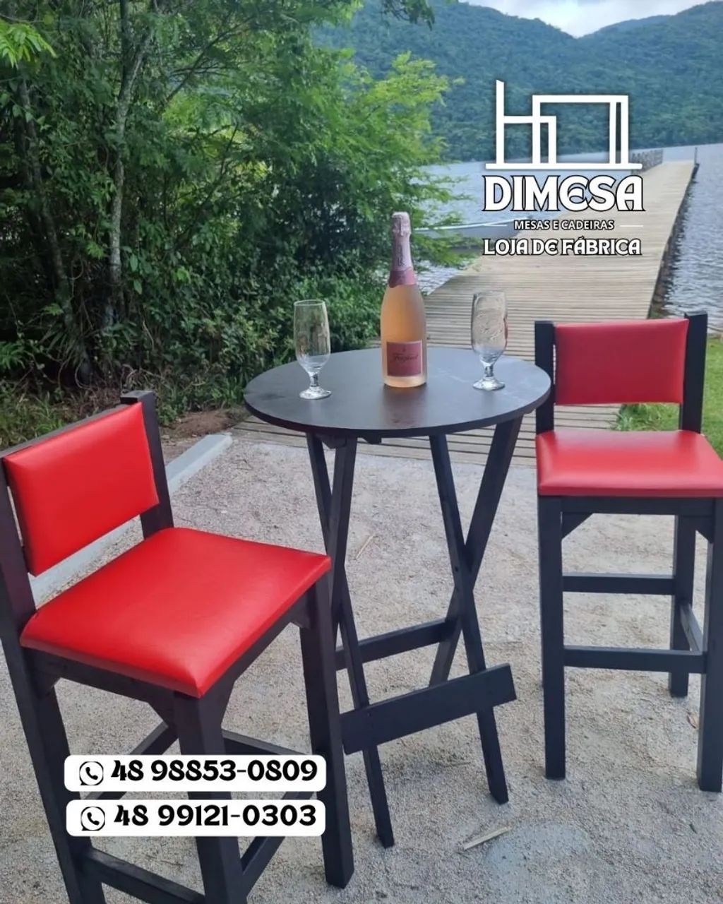 Conjunto de Mesa com 2 Cadeiras - Perfeito para seu Espaço! - Foto 5